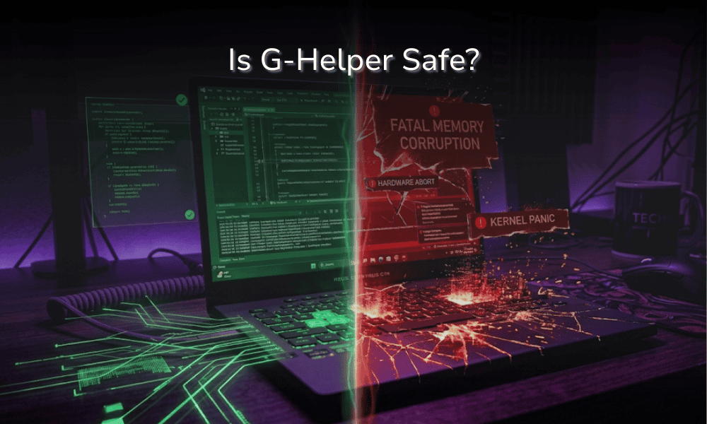 Is G-Helper safe - G-Helper running on an ASUS ROG Zephyrus G16 laptop