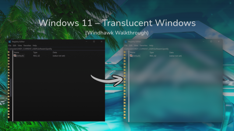 windhawk translucent windows
