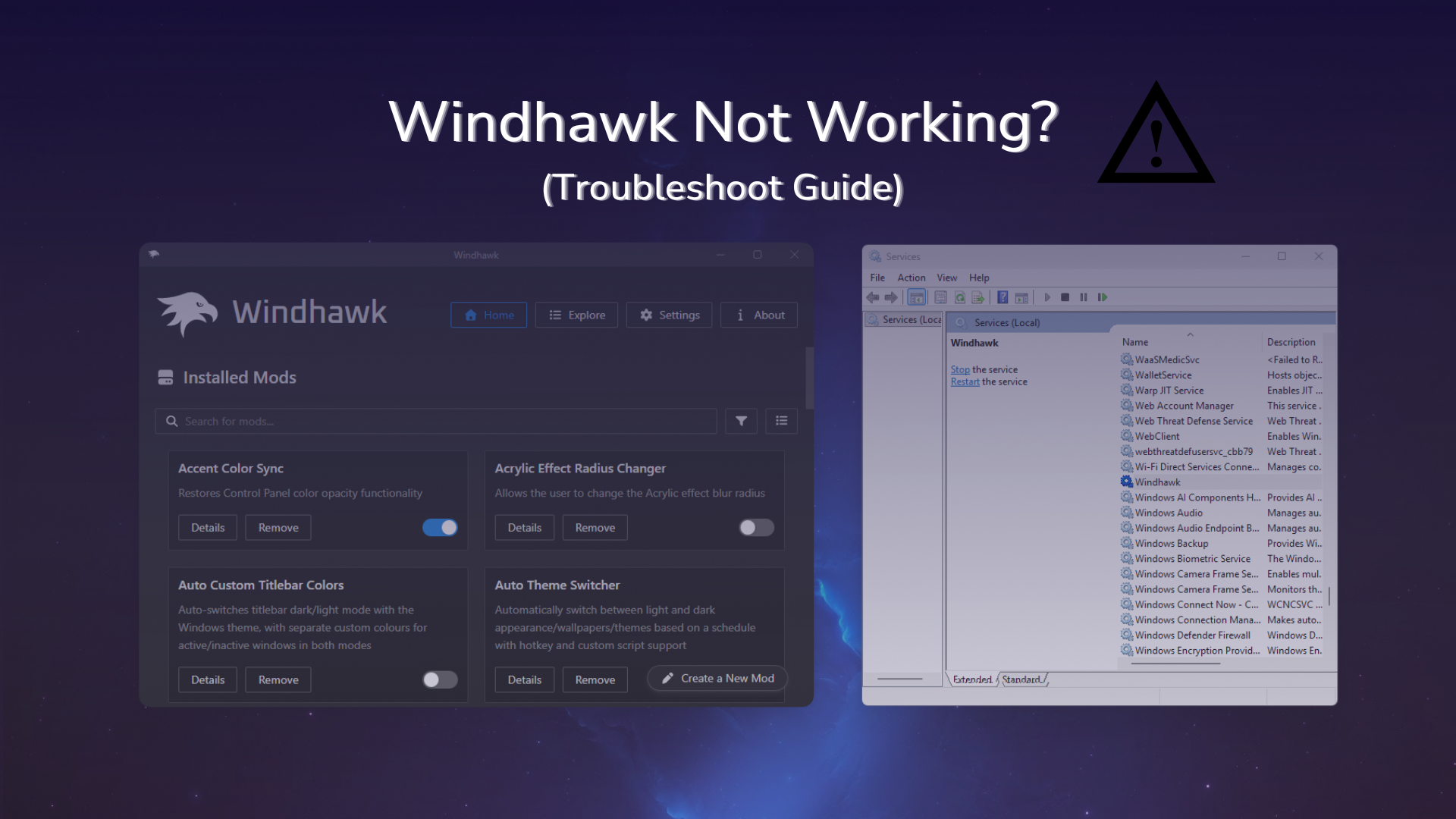 Windhawk not working fix guide