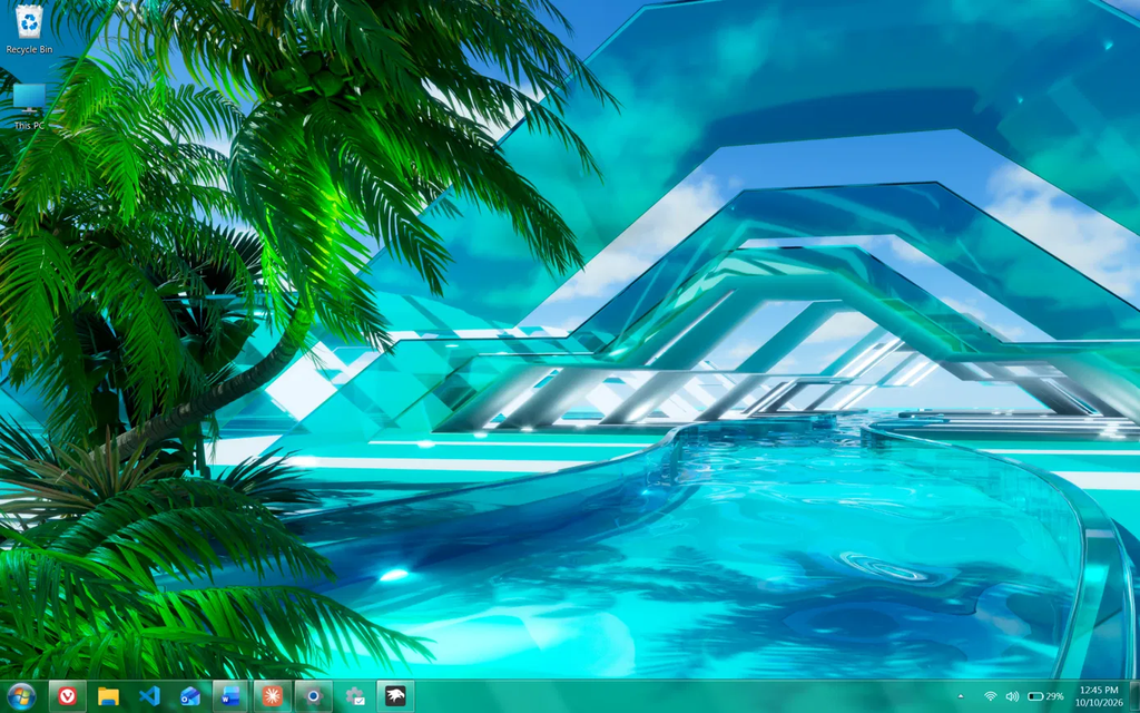 Taskbar Icon Size Windowsw Frutiger Aero Windows 11 Theme: My Free 15-Minute Build
