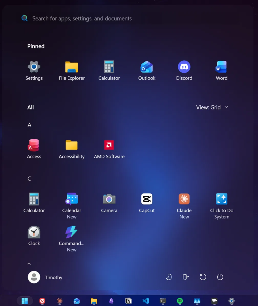 Start Menu Styler transparency still working with Windows 11 battery saver enabled