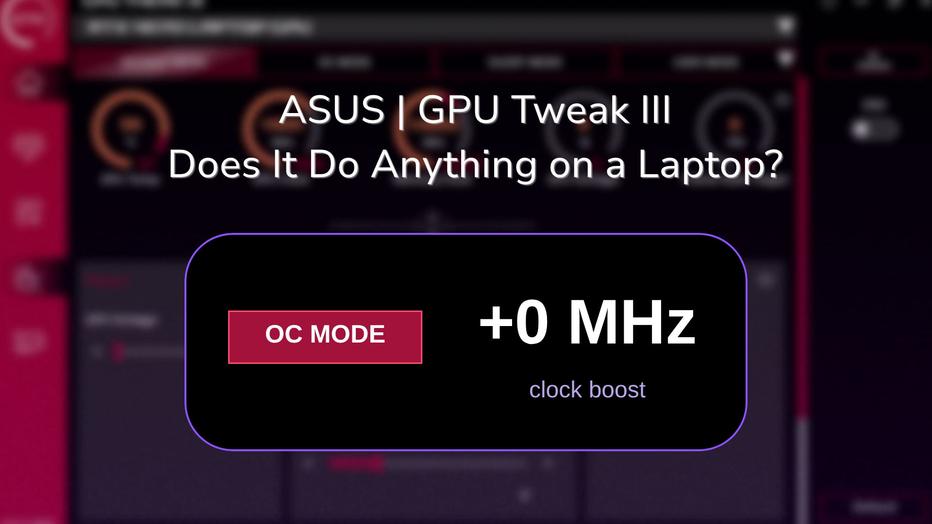 asus gpu tweak for laptops