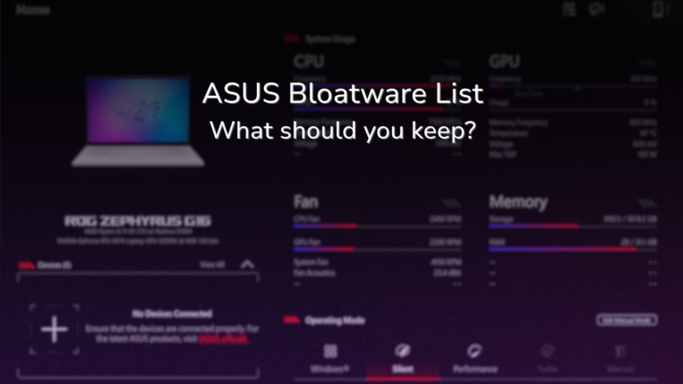 ASUS Bloatware List thumbnail