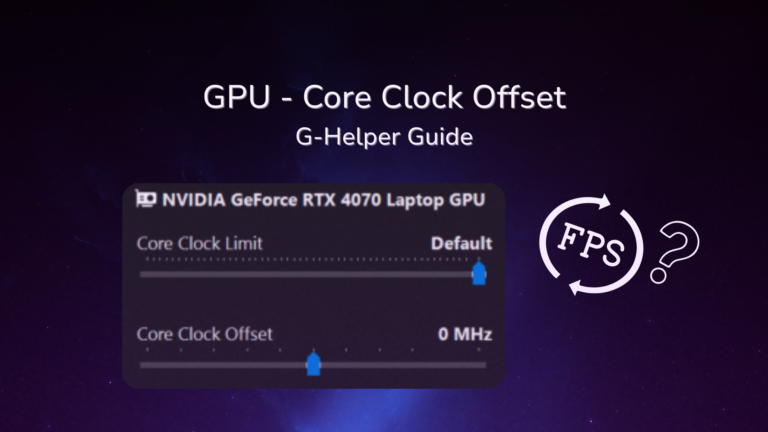 G-helper gpu overclock core clock thumbnail