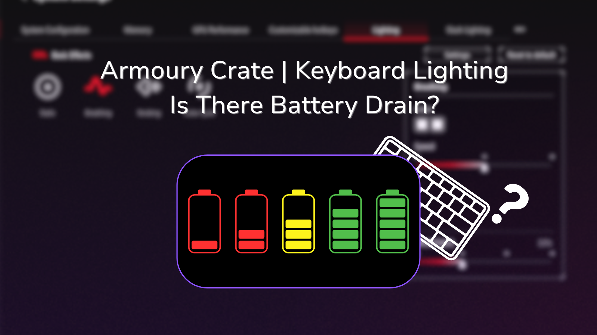 Keyboard Lighting armoury crate thumbnail