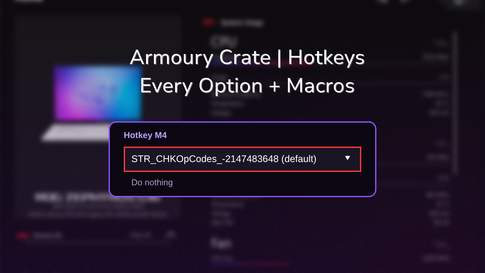 armoury crate hotkeys