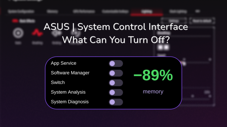 ASUS System Control Interface: What It Installs (Tested 2026)