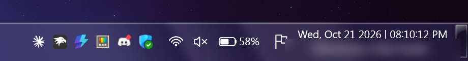 windhawk taskbar mods Always show all tray icons and Taskbar Clock Customization on Windows 11